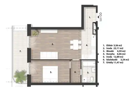 Eladó téglalakás, Budapest, XIV. kerület 2 szoba 52 m² 114.48 M Ft