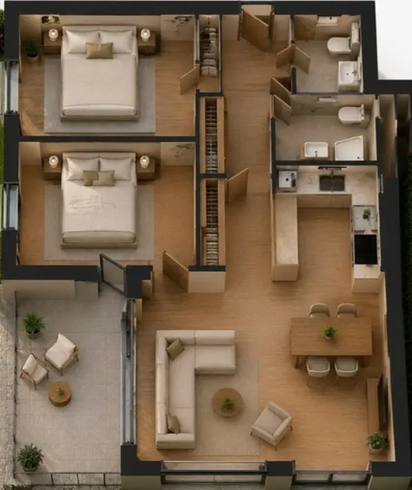 Eladó új építésű téglalakás, Budapest, III. kerület 3 szoba 69 m² 151.6 M Ft