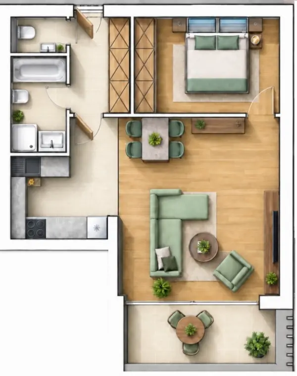 Eladó új építésű téglalakás, Budapest, III. kerület 2 szoba 61 m² 142.3 M Ft