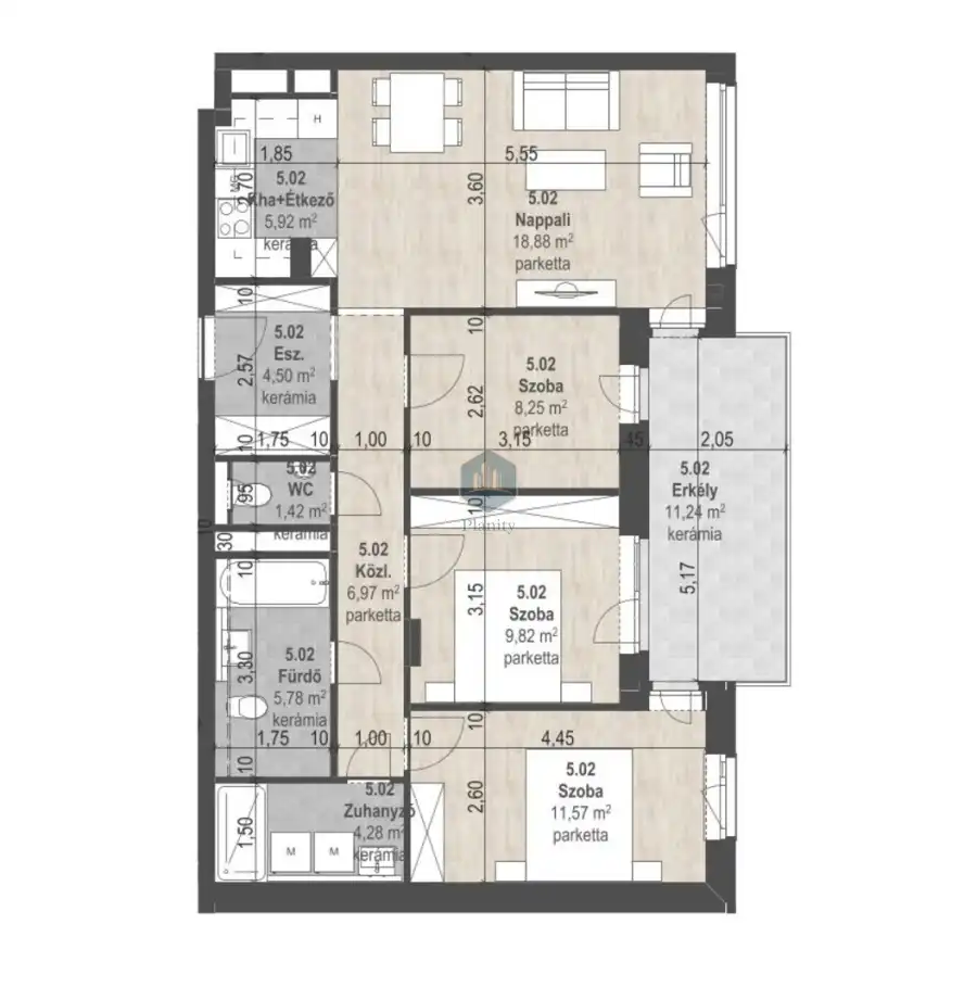 eladó új építésű téglalakás, Budapest, XIII. kerület