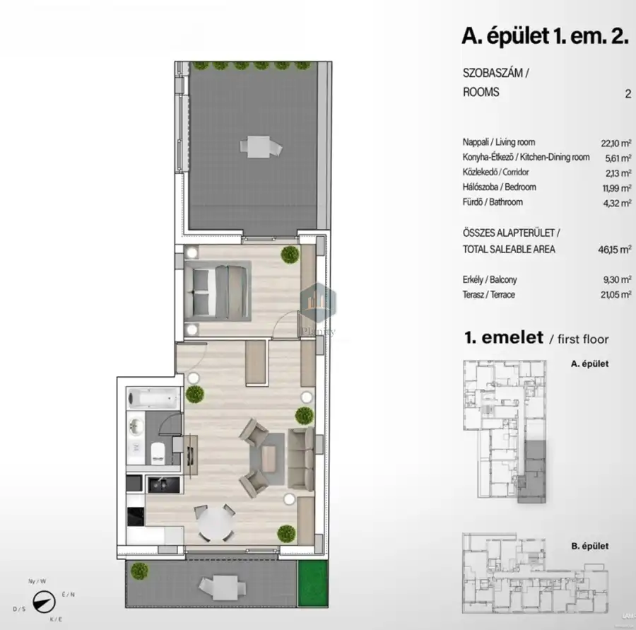 eladó új építésű téglalakás, Budapest, XIII. kerület