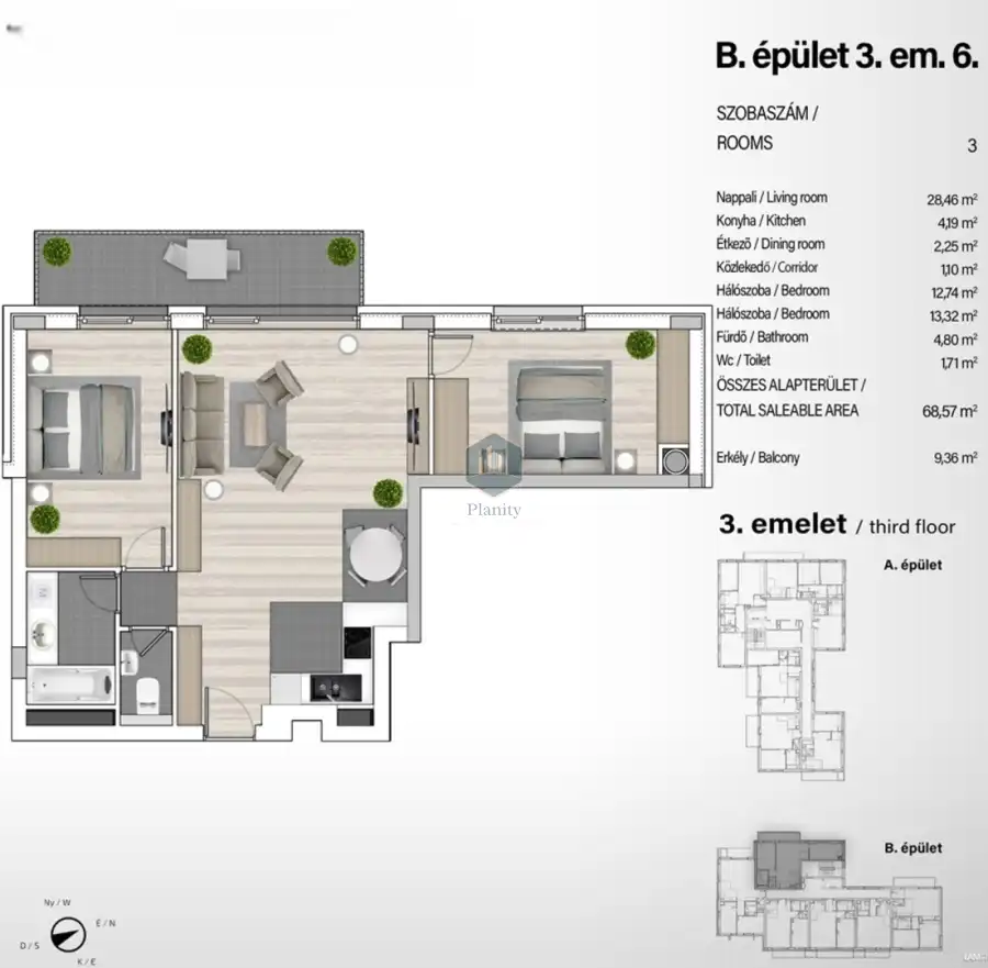 eladó új építésű téglalakás, Budapest, XIII. kerület