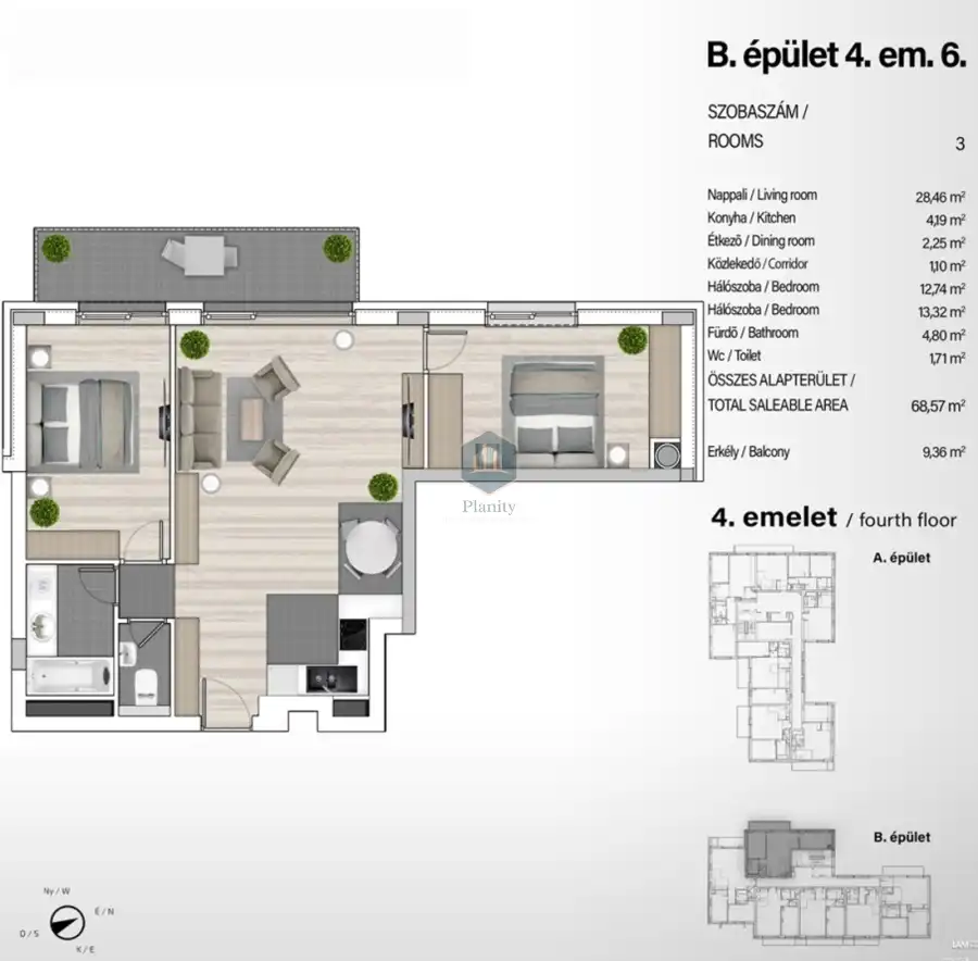 eladó új építésű téglalakás, Budapest, XIII. kerület