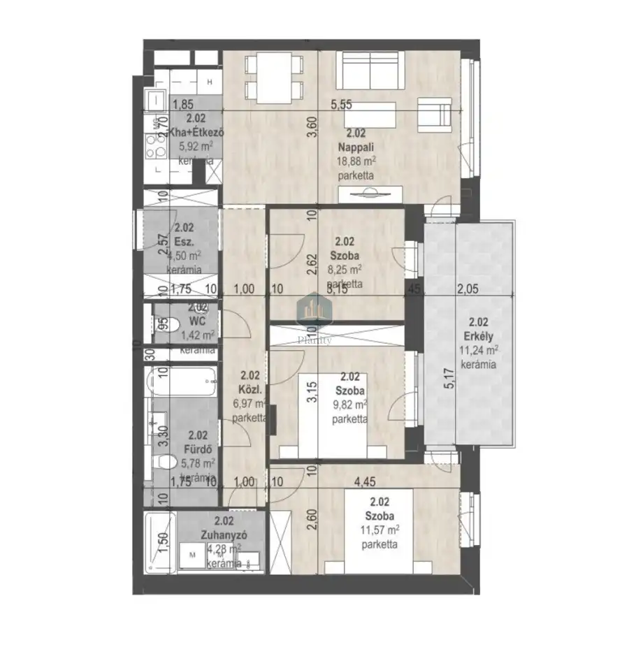 eladó új építésű téglalakás, Budapest, XIII. kerület