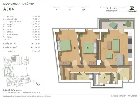 Eladó új építésű téglalakás, Budapest, XIV. kerület 3 szoba 80 m² 127.35 M Ft