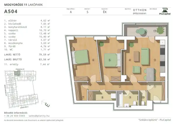 Eladó új építésű téglalakás, Budapest, XIV. kerület 3 szoba 80 m² 127.35 M Ft