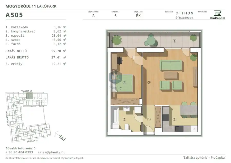 eladó új építésű téglalakás, Budapest, XIV. kerület