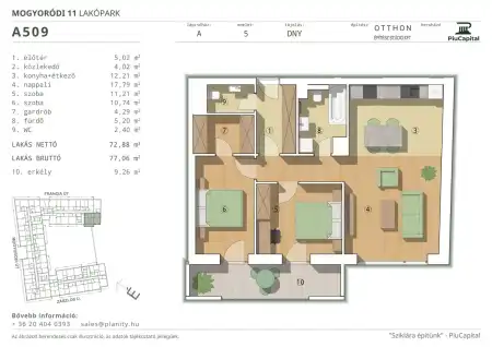 Eladó új építésű téglalakás, Budapest, XIV. kerület 3 szoba 73 m² 130.5 M Ft