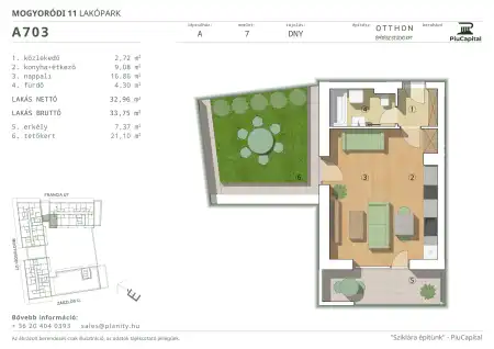 Eladó új építésű téglalakás, Budapest, XIV. kerület 1 szoba 33 m² 73.89 M Ft