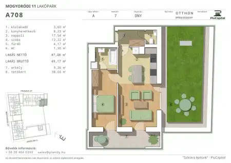 Eladó új építésű téglalakás, Budapest, XIV. kerület 2 szoba 47 m² 92.14 M Ft