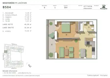 Eladó új építésű téglalakás, Budapest, XIV. kerület 2 szoba 49 m² 89.95 M Ft