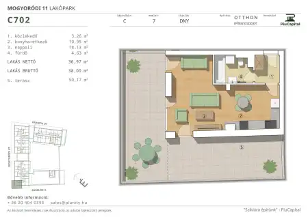 Eladó új építésű téglalakás, Budapest, XIV. kerület 1 szoba 37 m² 98.81 M Ft