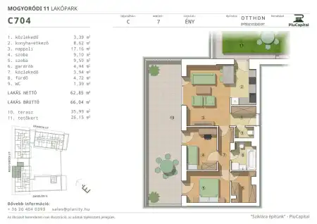 Eladó új építésű téglalakás, Budapest, XIV. kerület 3 szoba 63 m² 136.91 M Ft