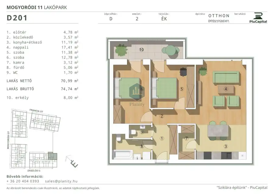 eladó új építésű téglalakás, Budapest, XIV. kerület