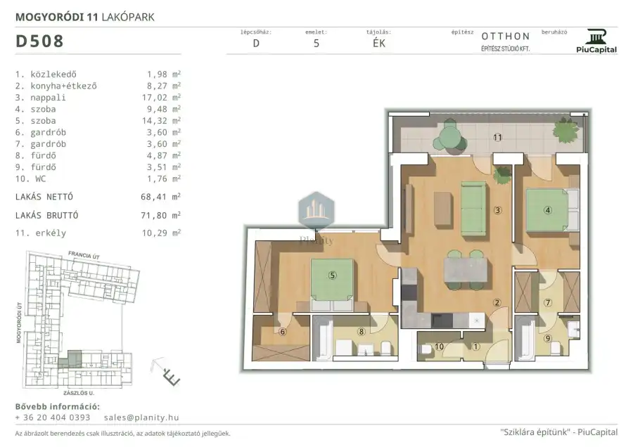 eladó új építésű téglalakás, Budapest, XIV. kerület