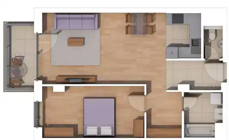 Eladó új építésű téglalakás, Budapest, XIV. kerület 2 szoba 56 m² 96.4 M Ft