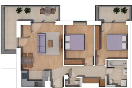 Eladó új építésű téglalakás, Budapest, XIV. kerület 3 szoba 62 m² 109.2 M Ft