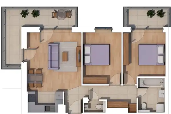 Eladó új építésű téglalakás, Budapest, XIV. kerület 3 szoba 62 m² 109.2 M Ft