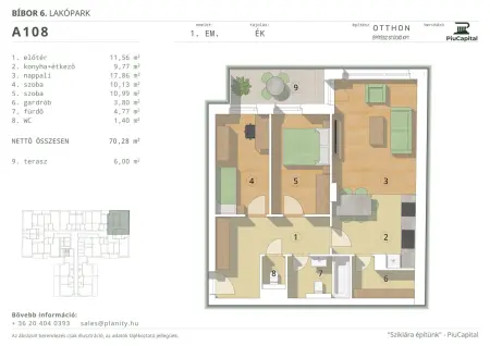 Eladó új építésű téglalakás, Budapest, XIV. kerület 2 szoba 70 m² 103.06 M Ft