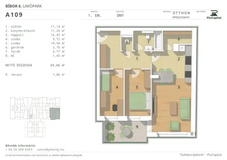 Eladó új építésű téglalakás, Budapest, XIV. kerület 3 szoba 70 m² 103.16 M Ft