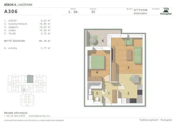 Eladó új építésű téglalakás, Budapest, XIV. kerület 2 szoba 46 m² 83.23 M Ft