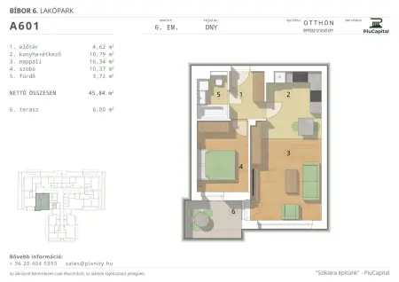 Eladó új építésű téglalakás, Budapest, XIV. kerület 2 szoba 46 m² 88.1 M Ft