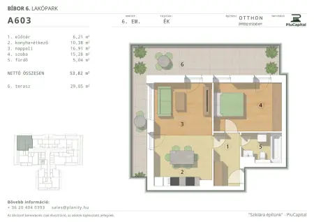 Eladó új építésű téglalakás, Budapest, XIV. kerület 2 szoba 54 m² 104.9 M Ft