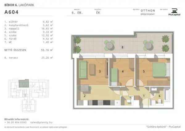 Eladó új építésű téglalakás, Budapest, XIV. kerület 3 szoba 55 m² 105 M Ft