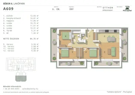 Eladó új építésű téglalakás, Budapest, XIV. kerület 4 szoba 85 m² 154.1 M Ft