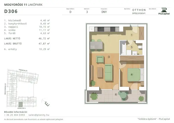 Eladó új építésű téglalakás, Budapest, XIV. kerület 2 szoba 47 m² 81.2 M Ft